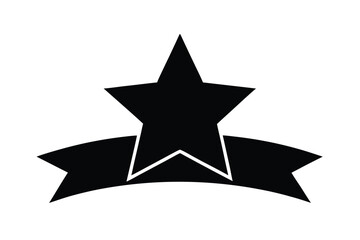 star rating vector icon silhouette
