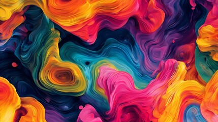 Vibrant, abstract backdrop with a 3D rendered effect. Colorful and visually striking, this illustration creates depth and intrigue.
 