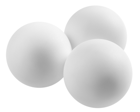 Ping Pong Ball isolated on white background, full depth of field