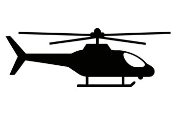 helicopter silhouette vector ,helicopter  black symbol

