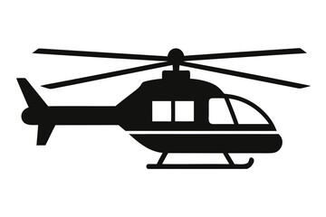 helicopter silhouette vector ,helicopter  black symbol
