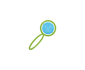 Rattle toy icon. Vector illustration