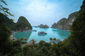Birdseye view of Ha Long Bay, Vietnam