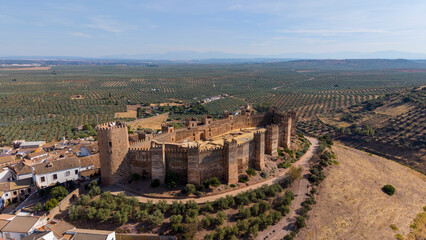 Castillo de Burgalimar construido por los omeyas en el municipio de Baños de la Encina, Andalucía