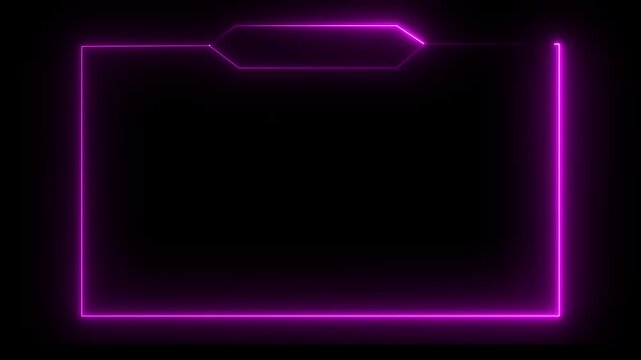 live streaming neon text frame animation box frame neon frame live streaming game live Stream overlay animation for live streaming video .RCE streaming neon text frame animation.live streaming.4k