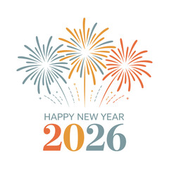 2026, Happy new year 2026 logo and text vector template design, New year greeting, Set of collection of 2026 white background vector illustration or typography isolated happy new year greeting card