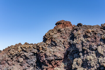 Basalt (Quaternary). Spatter Cones. Craters of the Moon National Monument & Preserve. Volcanic Field. Idaho's eastern Snake River Plain. 