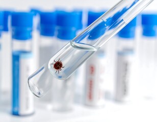 Tick in a test tube