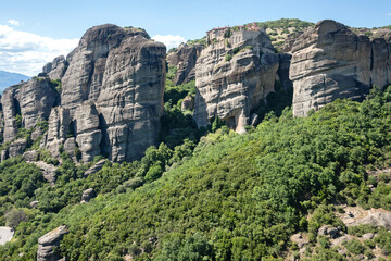 Panoramic view of Meteora Monasteries, Greece