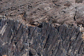 Basalt Lava Flows. Caves Trail, Craters of the Moon National Monument & Preserve. Volcanic Field. Idaho's eastern Snake River Plain. 