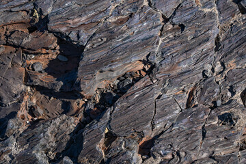 Basalt Lava Flows. Caves Trail, Craters of the Moon National Monument & Preserve. Volcanic Field. Idaho's eastern Snake River Plain. 