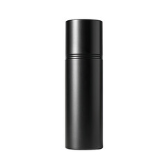 Black cylinder container, possibly for cosmetics or perfume