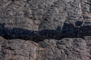 Basalt Lava Flows. Caves Trail, Craters of the Moon National Monument & Preserve. Volcanic Field. Idaho's eastern Snake River Plain. 