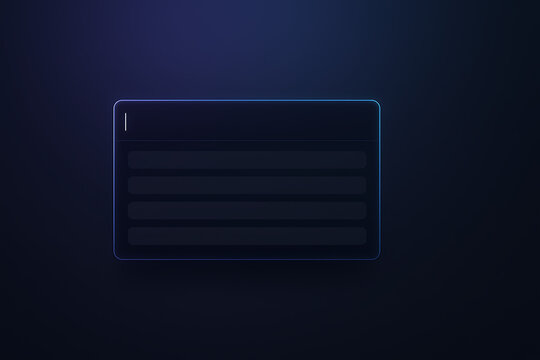 Futuristic Dark Theme Terminal Screen.