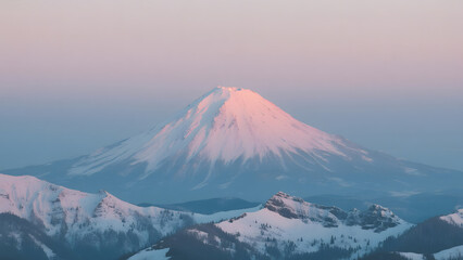 Mountain at sunrise