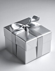 Silver gift box