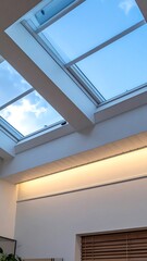 Fototapeta premium Skylights in a modern interior