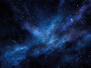 Fototapeta premium Vast and luminous view of the galaxy filled with countless stars and cosmic dust