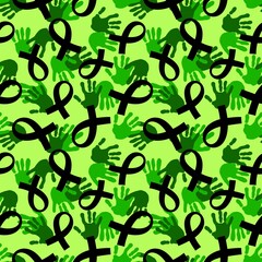 Breast cancer month seamless pink ribbon day mammogram pattern for medical accessories and medicine textiles