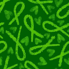 Breast cancer month seamless pink ribbon day mammogram pattern for medical accessories and medicine textiles