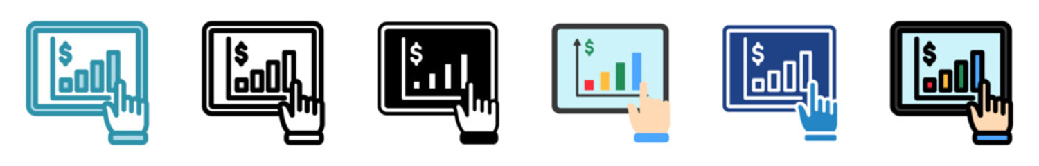 Growth Mini Illustration Icon Relate To Capital Market, Market Research. Use For Modern Concept, Ui, Ux Web And App Development.