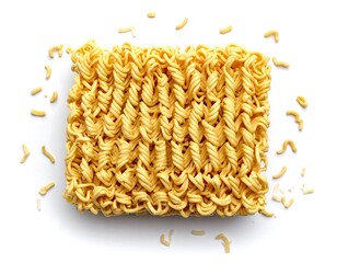 Instant noodles top view