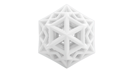 Abstract geometric structure with transparent background vector illustration