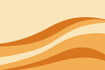 Abstract orange and yellow gradient wave pattern with artistic lines, perfect for a summer wallpaper or banner design backdrop