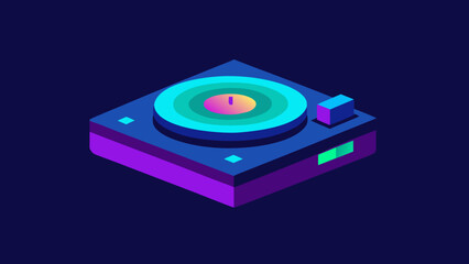 Burning CD or DVD disk in a CD-ROM drive of a laptop or computer, a digital technology object
