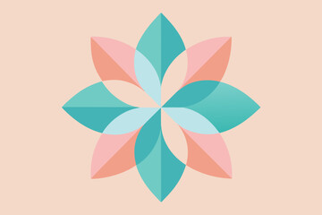 Abstract vector illustration of a floral pattern, featuring a colorful design of leaves, flowers, and blossoms perfect for a spring nature background