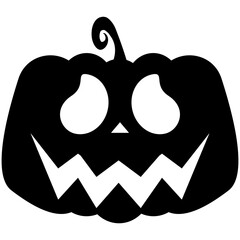 halloween ornaments pumpkin scary face illustration vector 