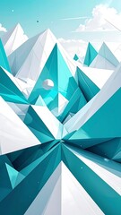 Abstract geometric landscape