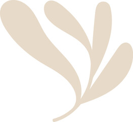 Obraz premium Abstract Leafy Branch Illustration