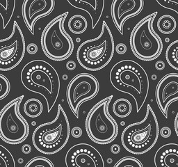 Contemporary surface as retro victorian. Style ethereal of wallpaper elegant. Custom symmetry at paisley drawing.