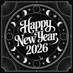  Premium Countdown to 2026 Badge | Intricate Ornamental Timepiece Logo