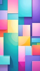 Abstract colorful geometric shapes