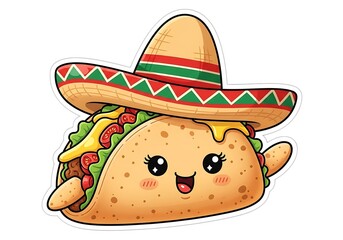 Cute Taco with Sombrero.