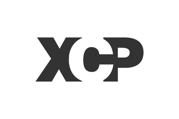 XCP logo design. Initial letter X C P bold font style for tech startups, consulting, corporate branding. Creative company name, headlines typography identity, trendy logotype.