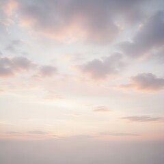 Obraz premium Soft clouds in pastel colors during a gentle sunset