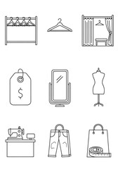 Fashion Retail Store Elements.