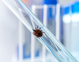 Tick in test tube