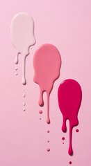 Dripping Paint Shades of Pink and White.