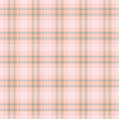 Soft pastel plaid pattern. Ideal for backgrounds, textiles, or graphic design projects needing a warm, comforting, and traditional feel. Seamless.