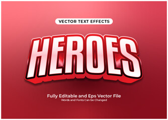 Heroes text effect