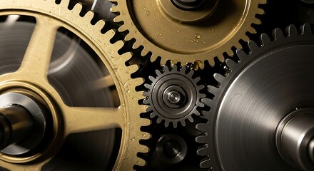 Complex Interlocking Gears Mechanism.