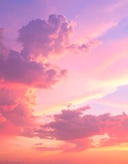 Fototapeta premium Vibrant sunset cloudscape