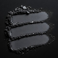 Dark Gray Powder Makeup Texture Background.