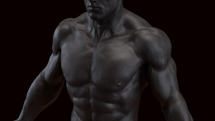 Fototapeta premium The Human Body for Science or medical concept 3d Rendering.