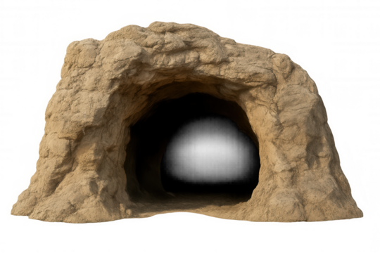 Rocky cave entrance offering shelter, exploring natural underground formations, geology, and ancient habitats