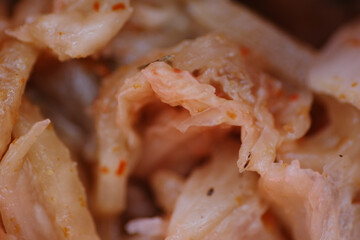 Kimchi expired more than seven month in the fridge and the appearance become dull